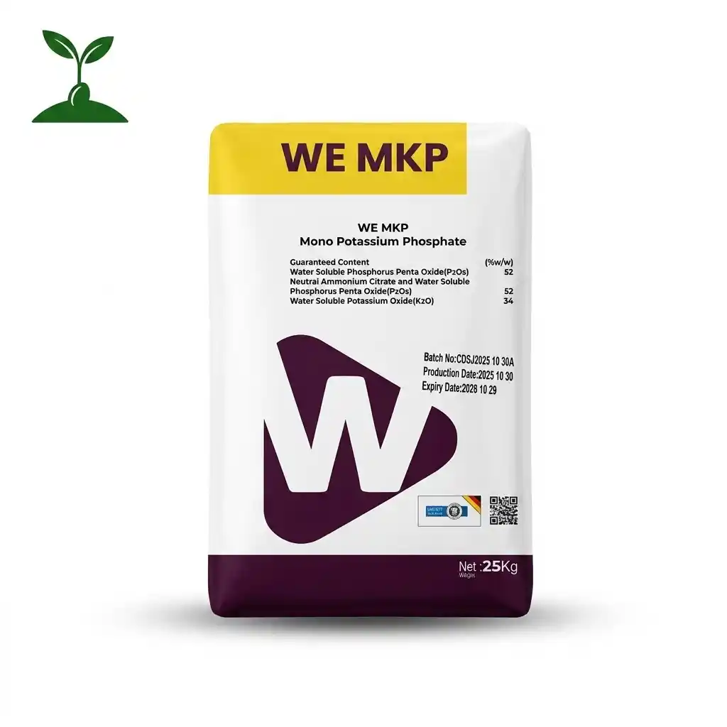 منو پتاسیم فسفات 25 کیلویی مونو پتاسیم فسفات WE MKP وبا کیمیا ۲۵ کیلوگرمی | فسفر ۵۲٪ پتاسیم ۳۴٪ - تصویر 1