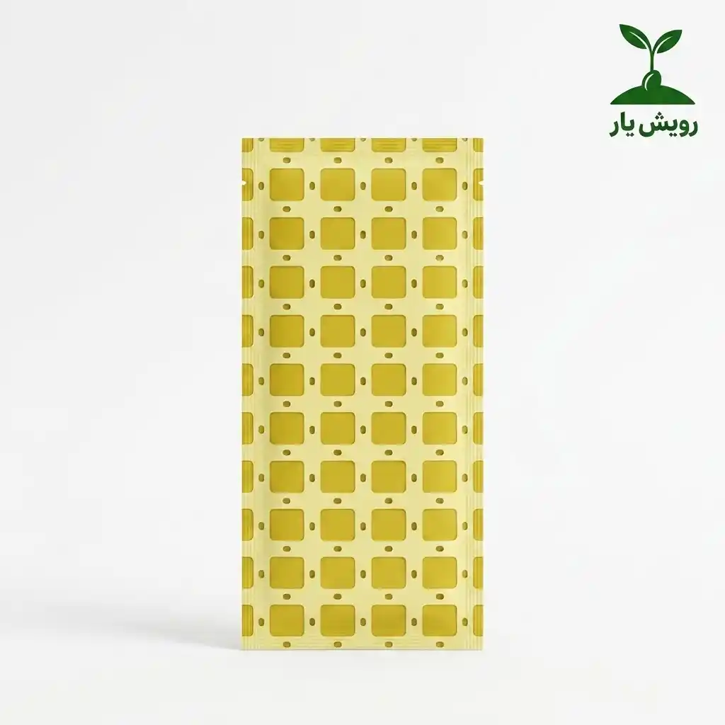 کارت زرد حشرات کارت زرد چسبان (Yellow Sticky Trap) ۵۰ عددی | تله حشرات بدون سم - تصویر 1